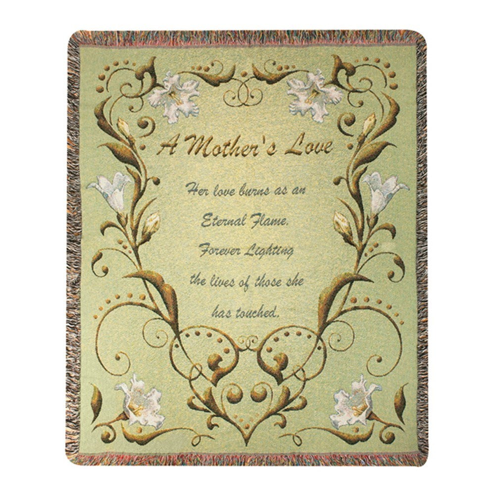 A Mothers Love Tapestry Throw By Manual Woodworkers & Weavers