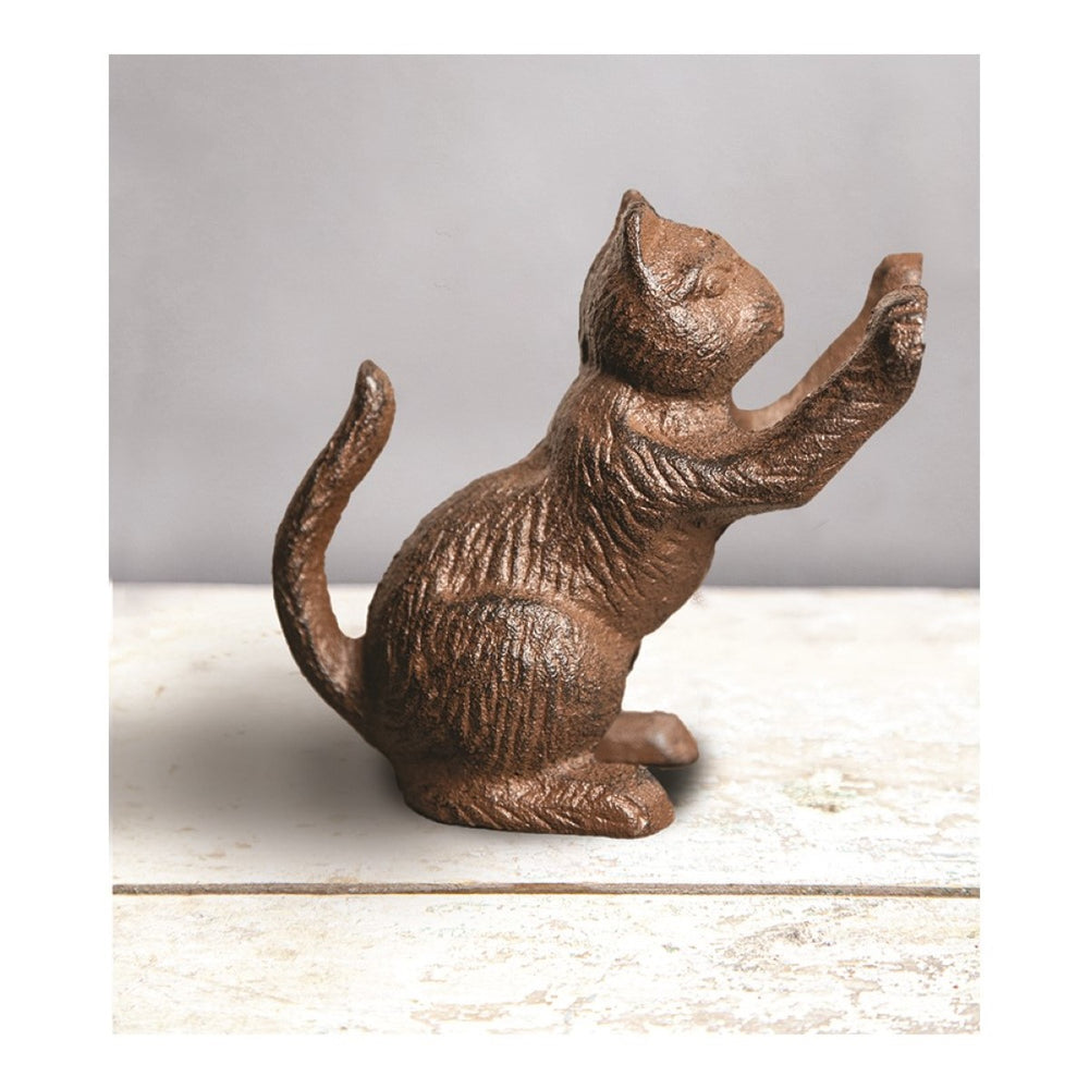 Cast Iron Cat Doorstop 4.25" x 2.25" x 4.75" (Set of 2) By Manual Woodworkers & Weavers