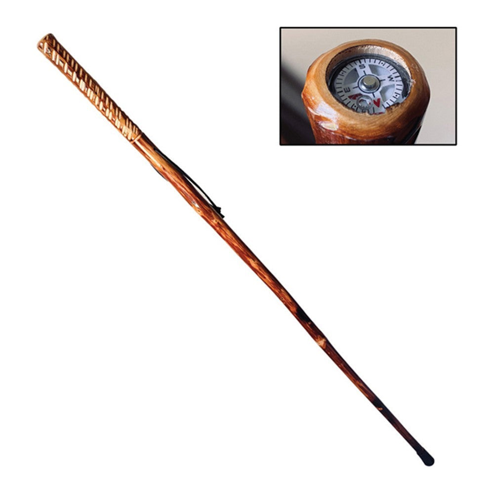 Lodge Take A Hike Walking Stick With Compass (Set of 4) DSGNA By Manual Woodworkers & Weavers