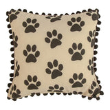 Caution Dog Can't Hold His Licker Throw Pillow 12" x 12" By Manual Woodworkers & Weavers