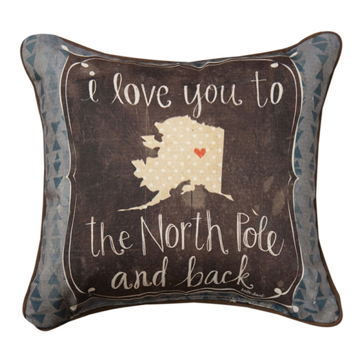 I Love You To North Pole & Back Pillow