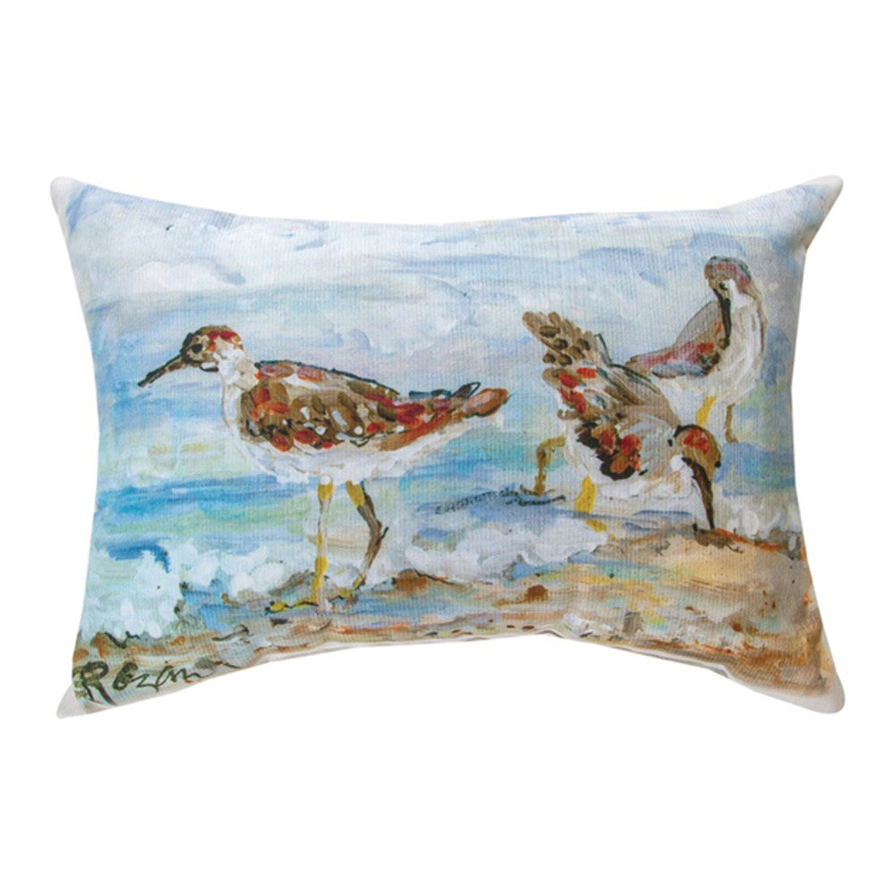 Shore Bird Climaweave Pillow By Rozanne Priebe