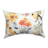 Sunshine Garden Climaweave Throw Pillow 18" x 13" By Sandy Lynam Clough