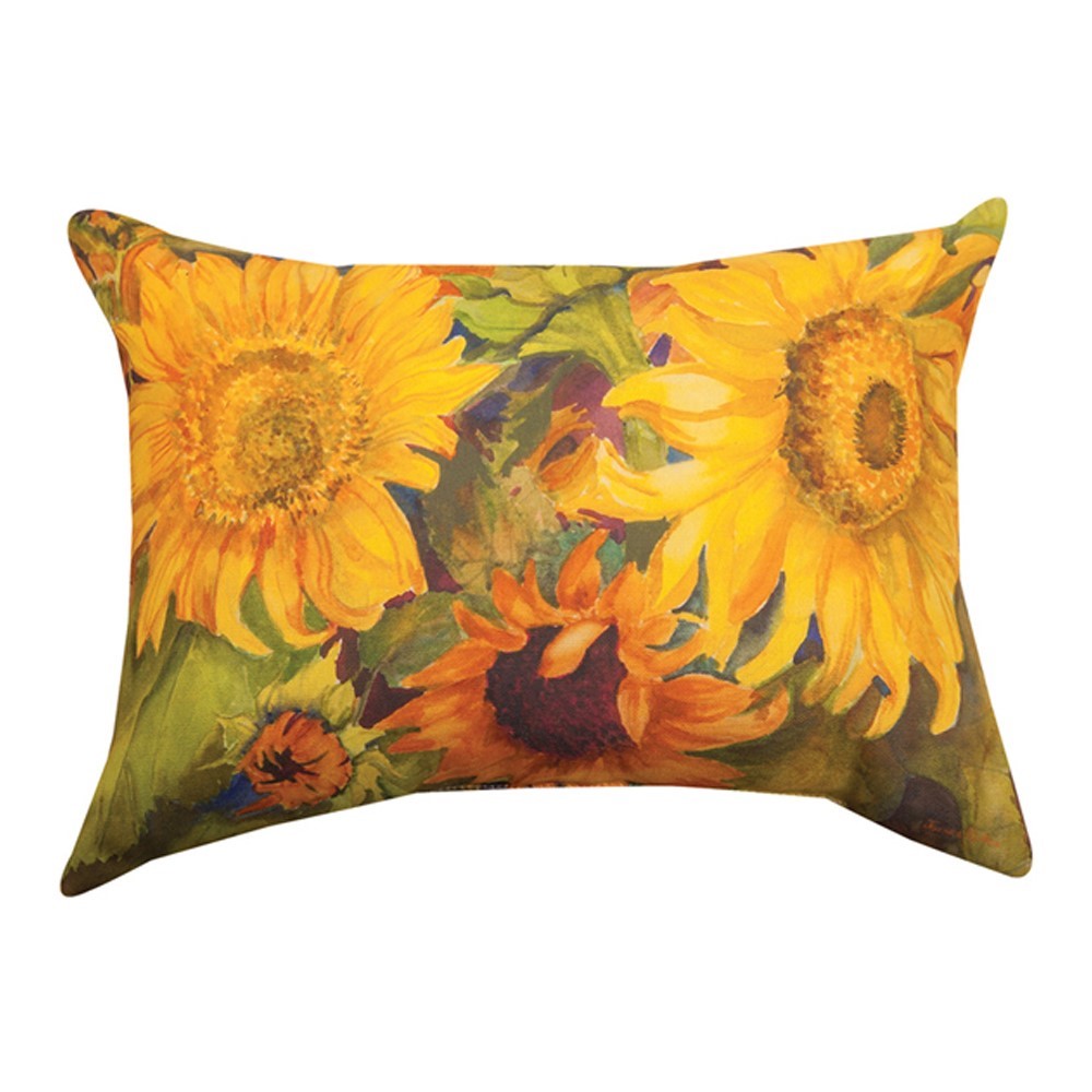 Sunny Faces Climaweave Pillow By Manual Woodworkers & Weavers