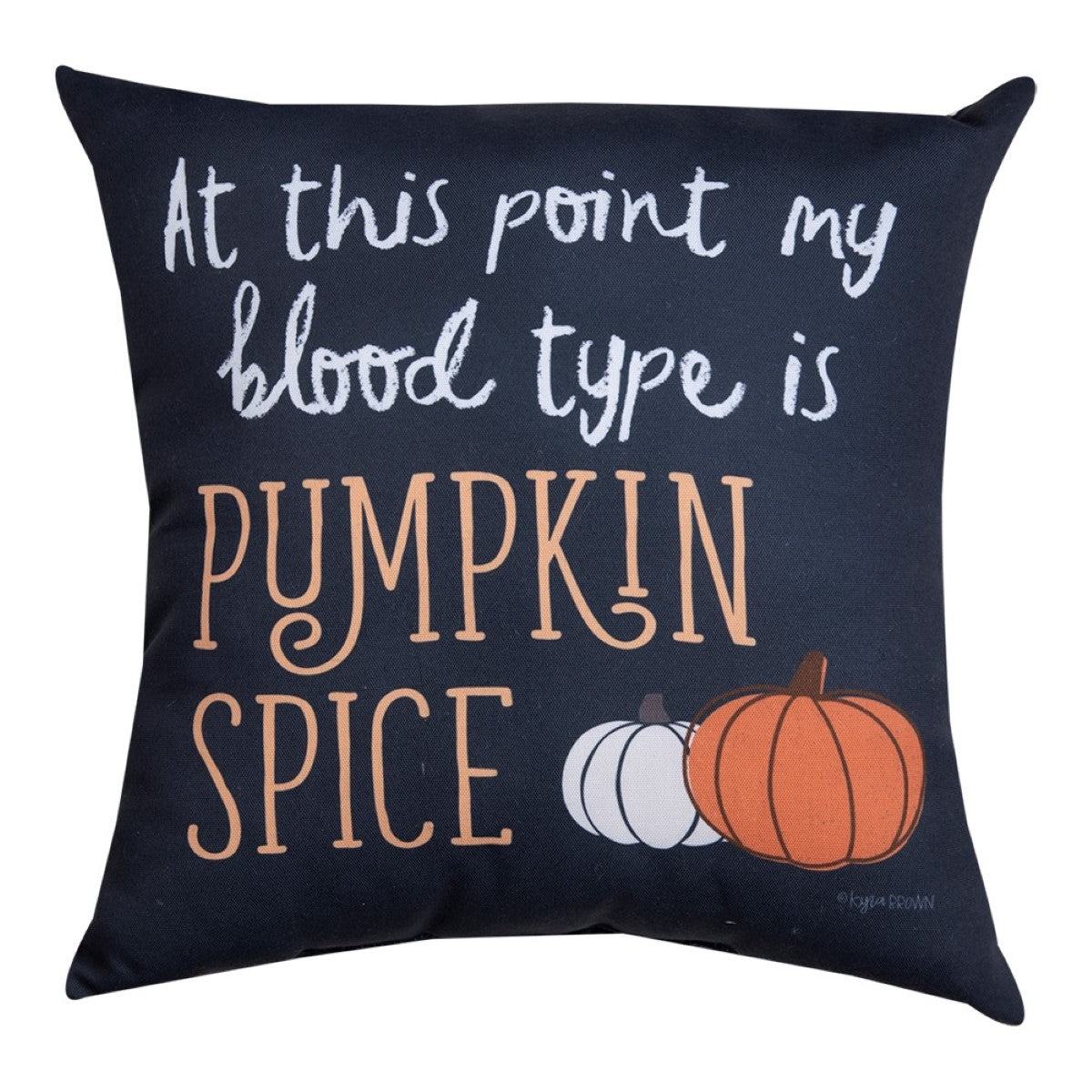 (2) Blood Type Pumpkin Climaweave Pillows