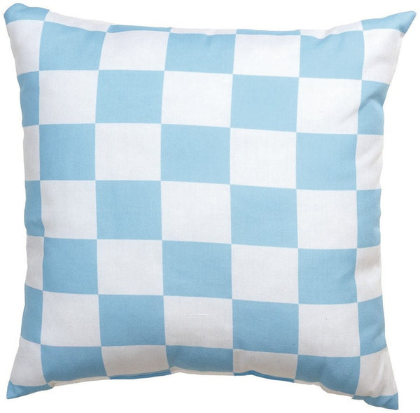 Manual Woodworkers & Weavers Checkerboard Climaweave Throw Pillow 18" x 18" By Manual Woodworkers & Weavers