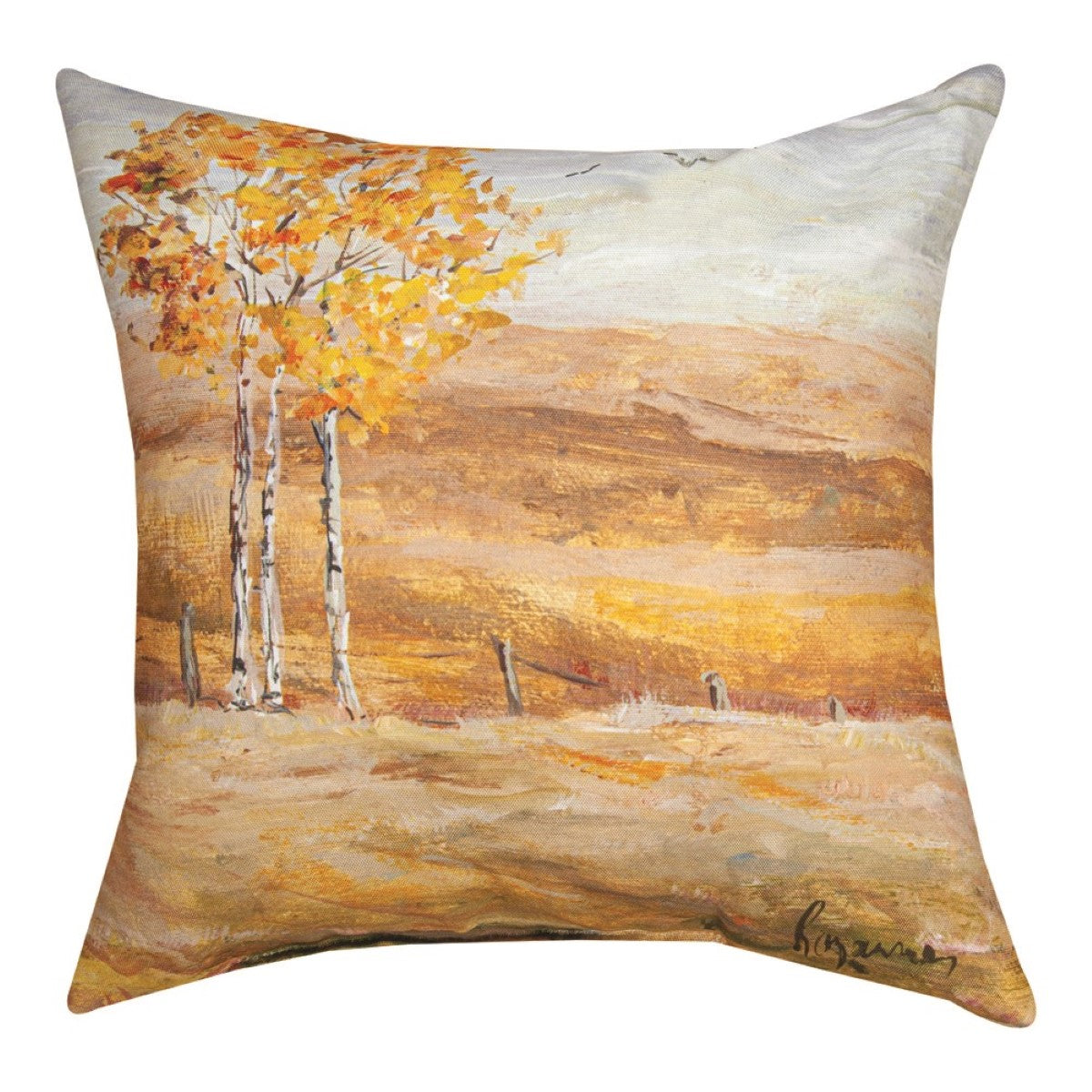 (2) Golden Days Climaweave Pillows By Rozanne Priebe