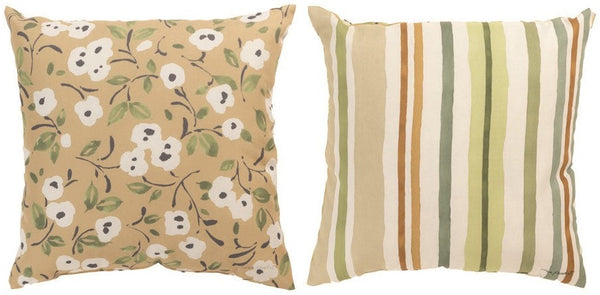Manual Woodworkers & Weavers Green Fields Climaweave Throw Pillow 18" x 18" By Lisa Audit