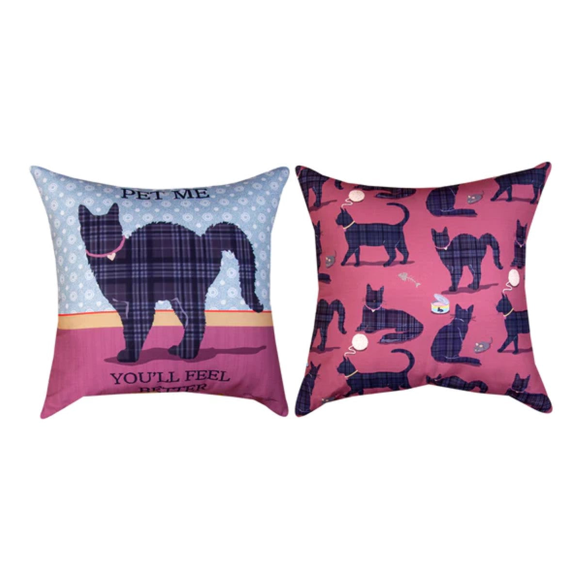 Kitty Wisdom Cat Climaweave Pillows By Andrea Tachiera
