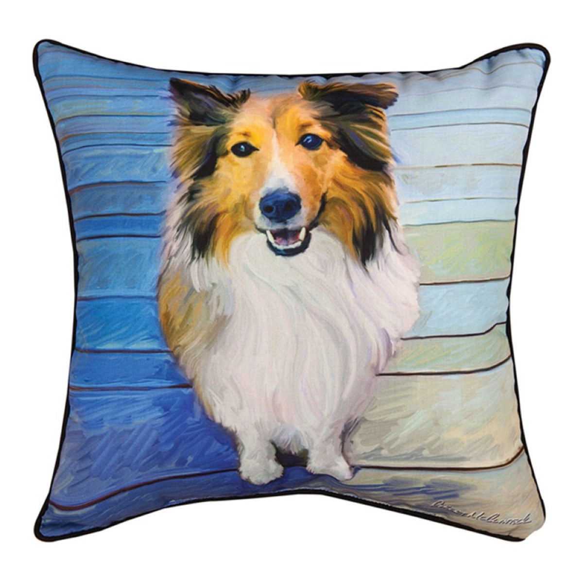 Sheltie The Eyes Have It Pillows By Robert McClintock
