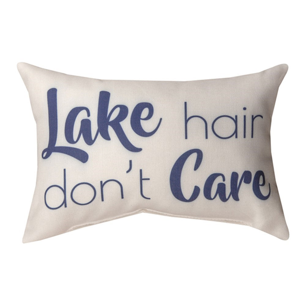 Lake Life Lake Hair Don't Care Climaweave Pillow By Manual Woodworkers & Weavers