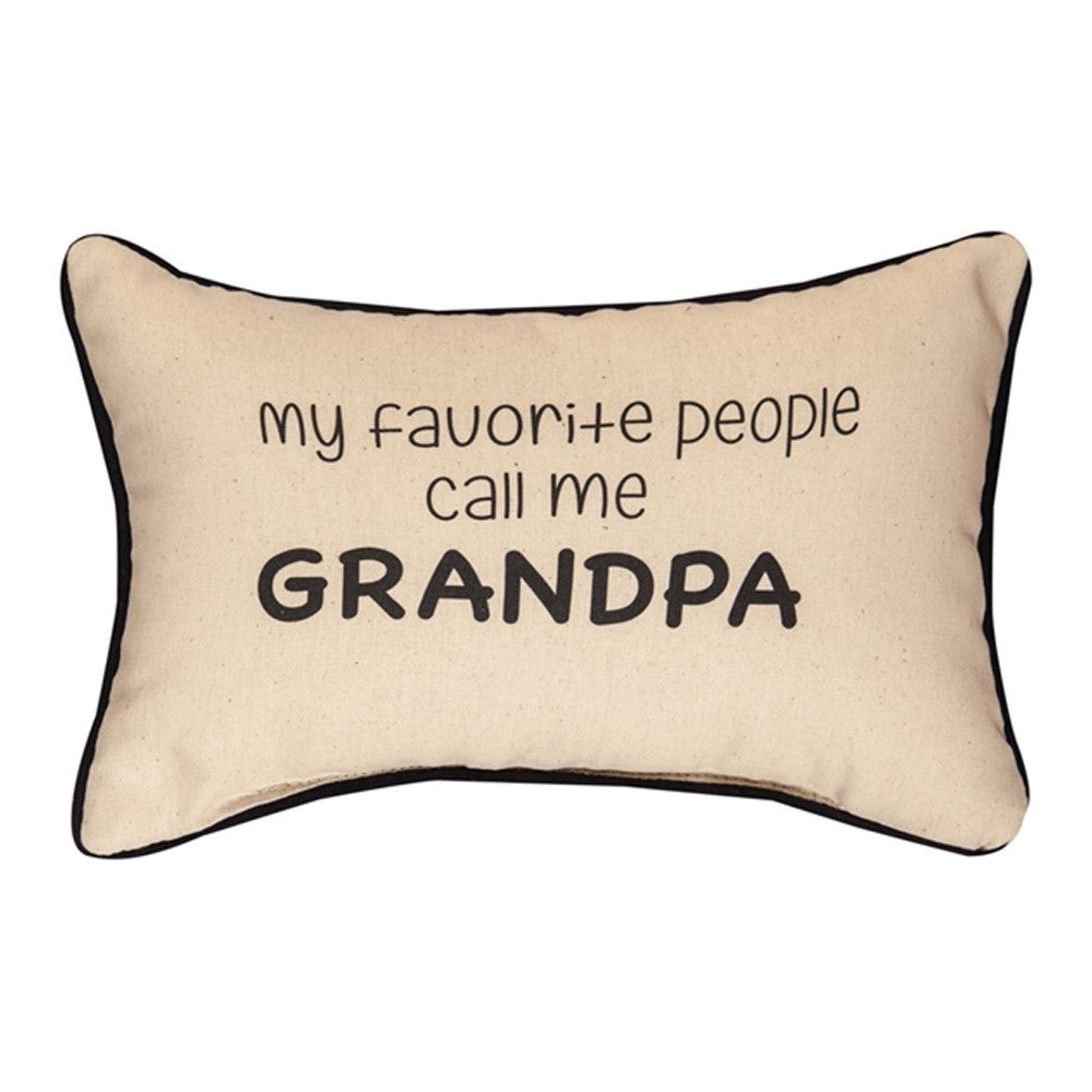 My Favorite People Call Me Grandpa Word Pillow By Manual Woodworkers & Weavers