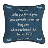 Advice From The Lake Throw Pillow 12" x 12" By Your True Nature
