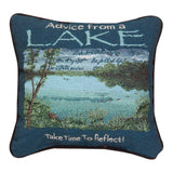 Advice From The Lake Throw Pillow 12" x 12" By Your True Nature