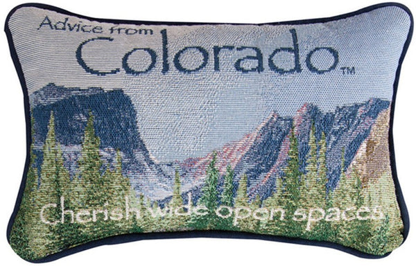 Manual Woodworkers & Weavers Advice From Colorado Word Throw Pillow 12.5" x 8" By Your True Nature