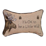 Advice From A Moose Word Throw Pillow 12.5" x 8" By Your True Nature