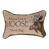 Advice From A Moose Word Throw Pillow 12.5" x 8" By Your True Nature