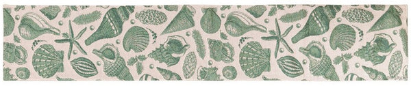 Manual Woodworkers & Weavers Coastal Toile Runner 12.5" x 72" By Patty Rybolt