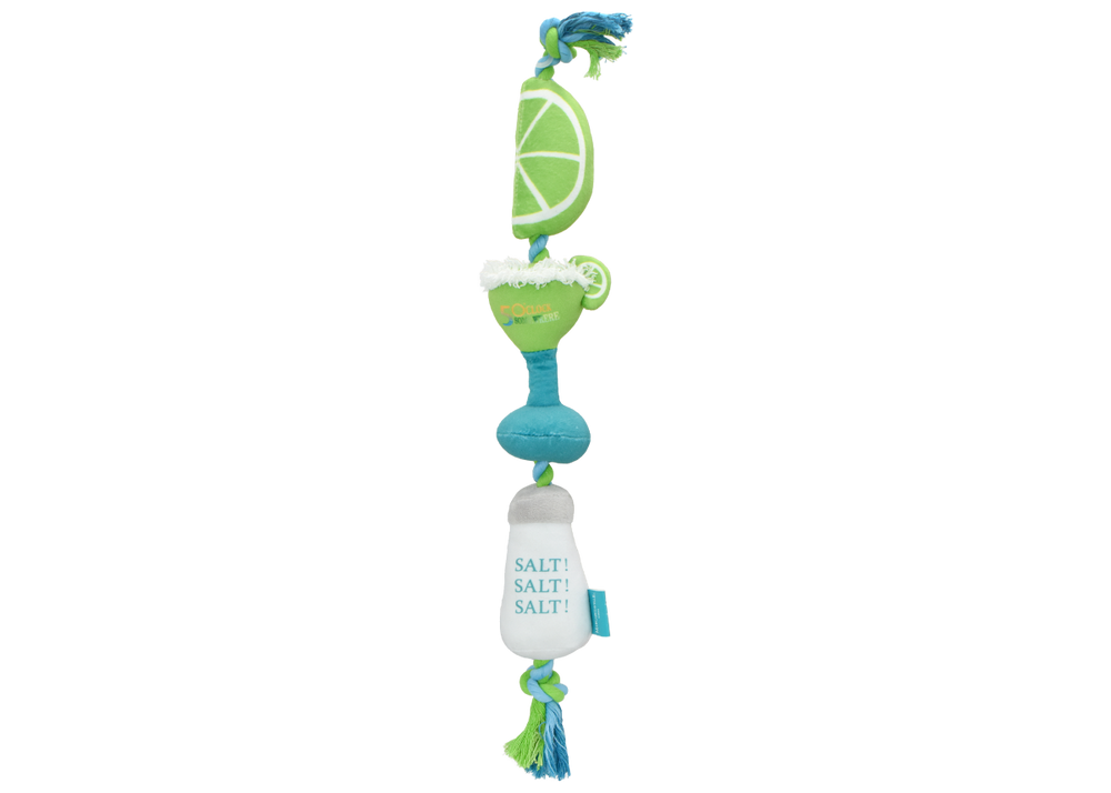 Multipet Margaritaville Salt & Lime Rope Plush Dog Toy - 20"
