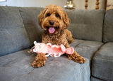 Multipet Margaritaville Mini Gumbo Shrimp Plush Dog Toy - 6"