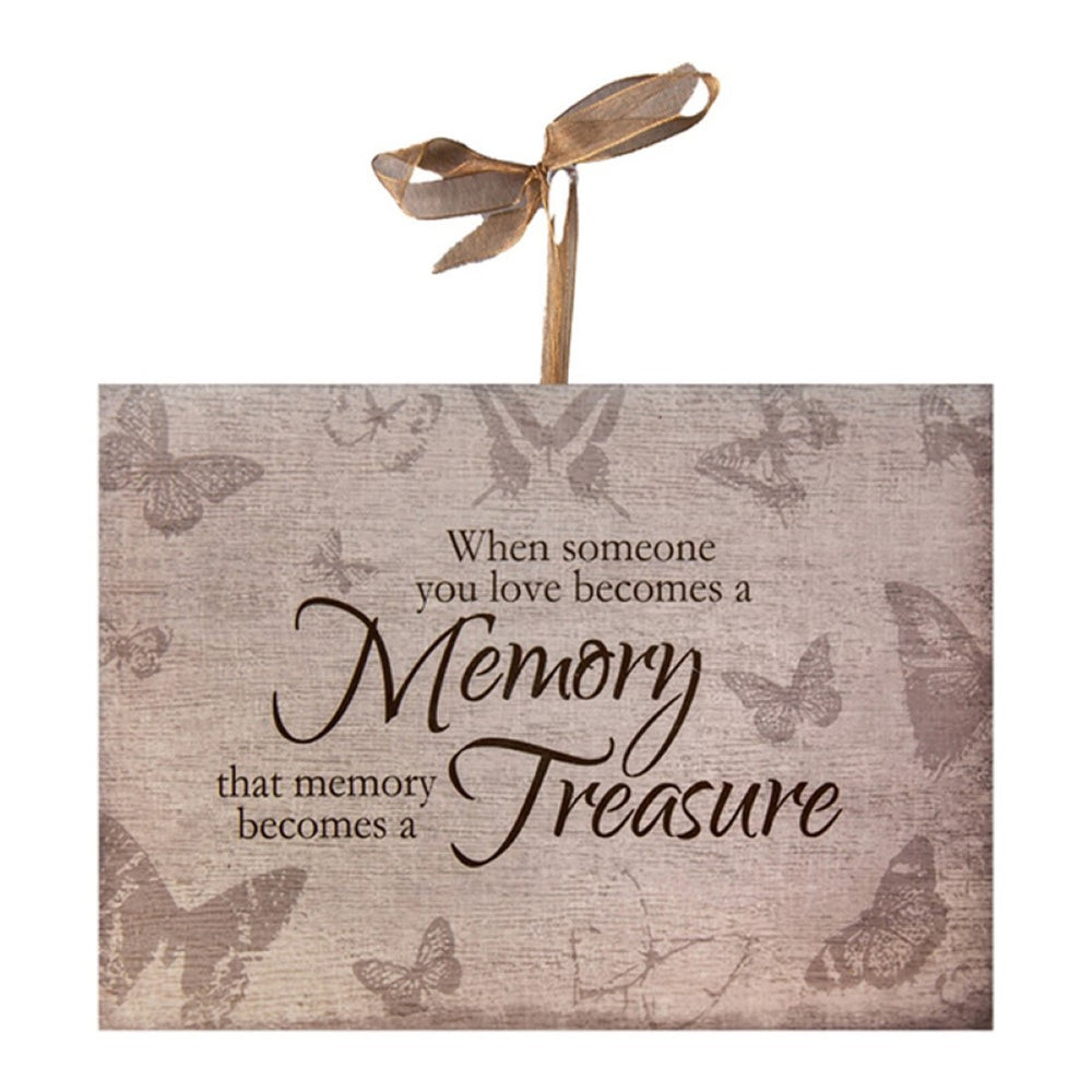Memory Ceramic Inspirational Plaque 6" x 8" x 0.25" By Manual Woodworkers & Weavers