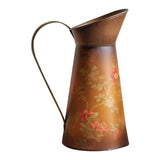 Metal Pitcher Fall Floral 7.5" x 5.5" x 10.75" By Manual Woodworkers & Weavers
