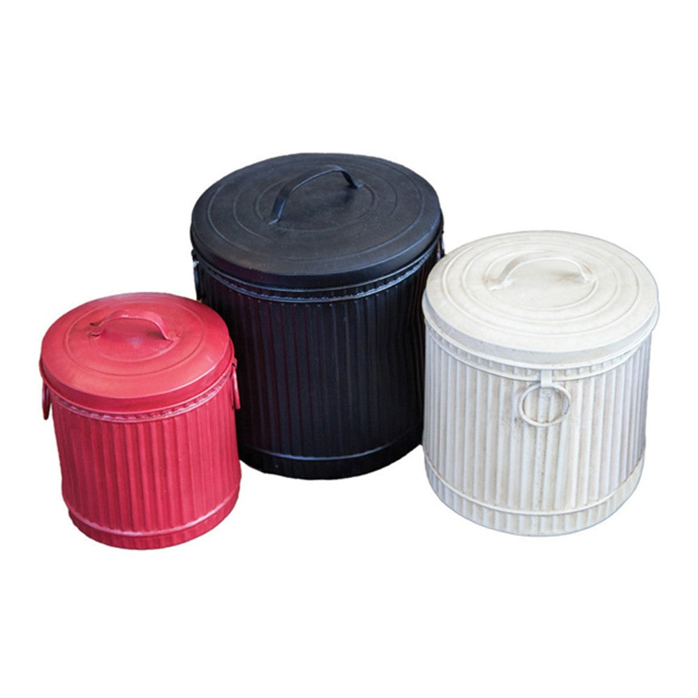 Farmhouse Metal Canister (Set of 3) By Manual Woodworkers & Weavers