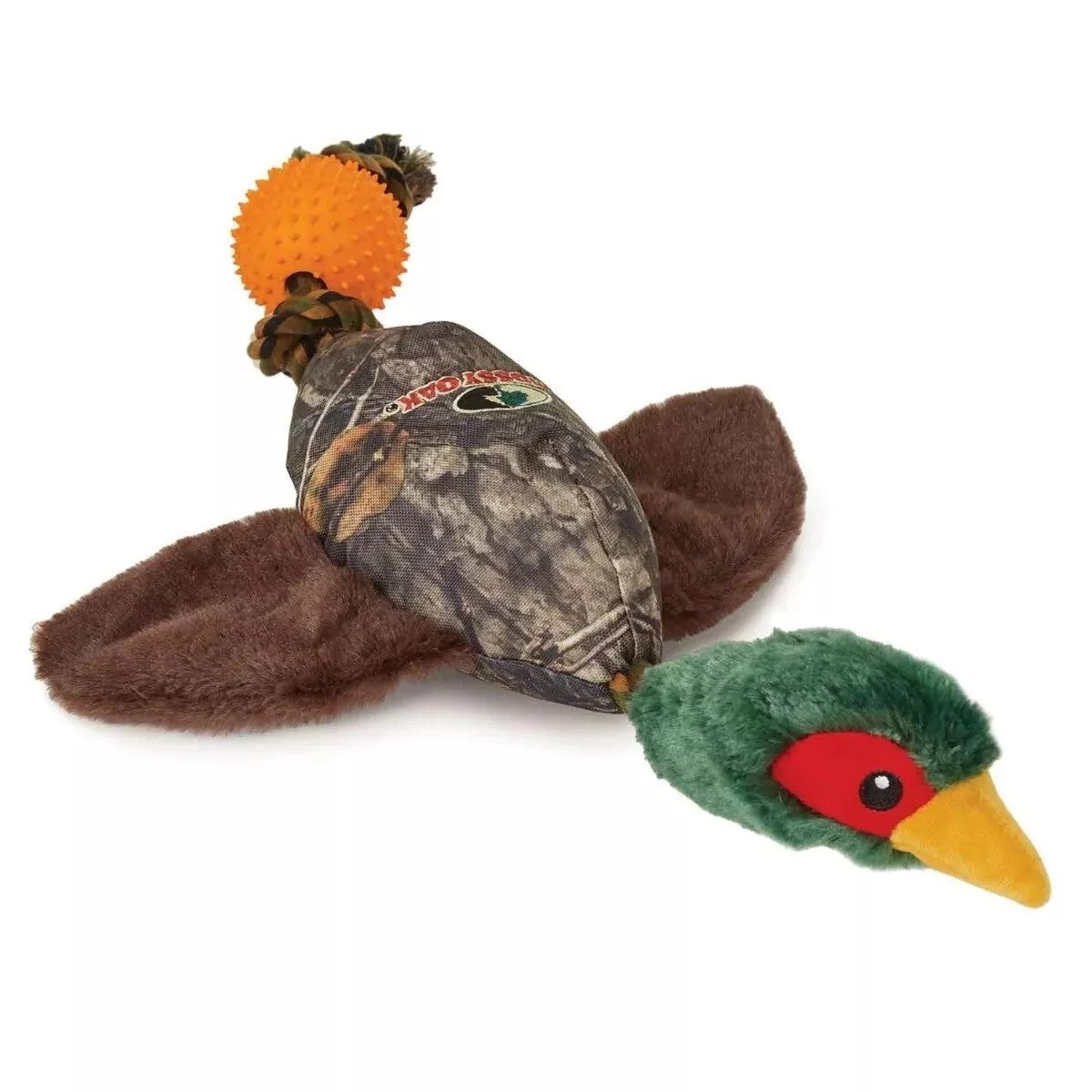 Mossy Oak Ball and Rope Tug Bird Plush Dog Toy (2 Styles Available)