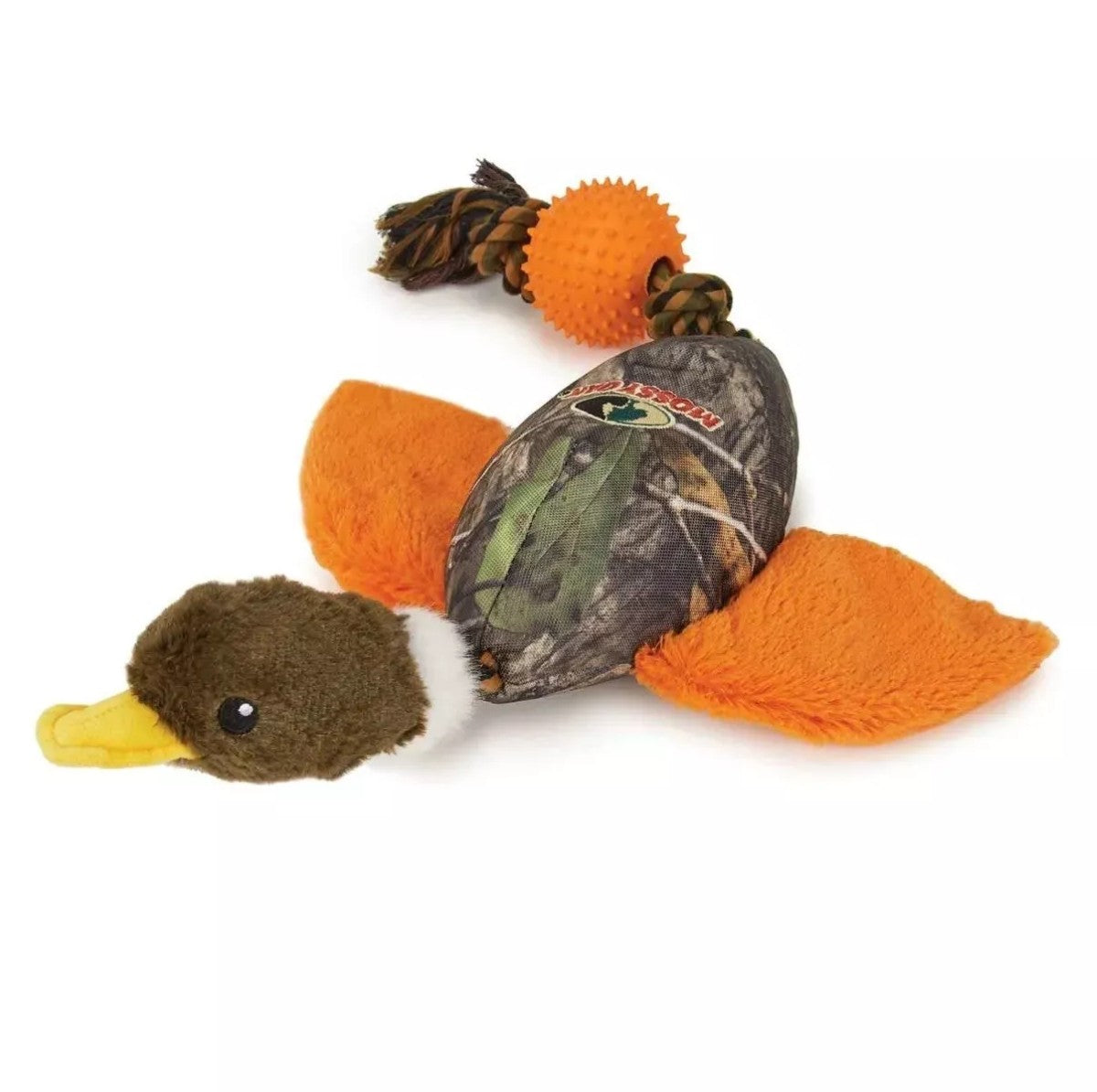 Mossy Oak Ball and Rope Tug Bird Plush Dog Toy (2 Styles Available)