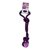 Multipet Nuts For Knots 2-Knot Rope with Ball Dog Toy - 20"