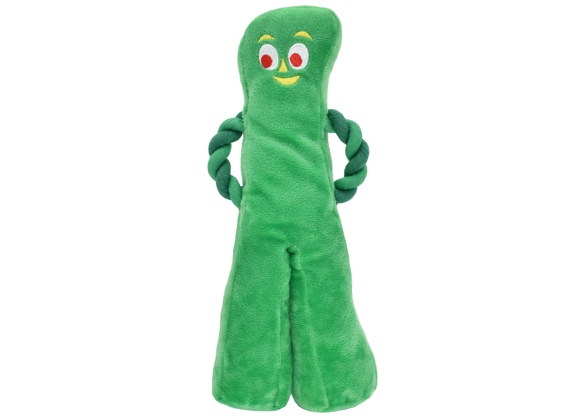 Multipet Gumby With Rope Arms Plush Dog Toy 10