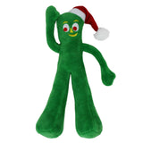 Multipet Holiday Gumby With Santa Hat Plush Dog Toy 9"