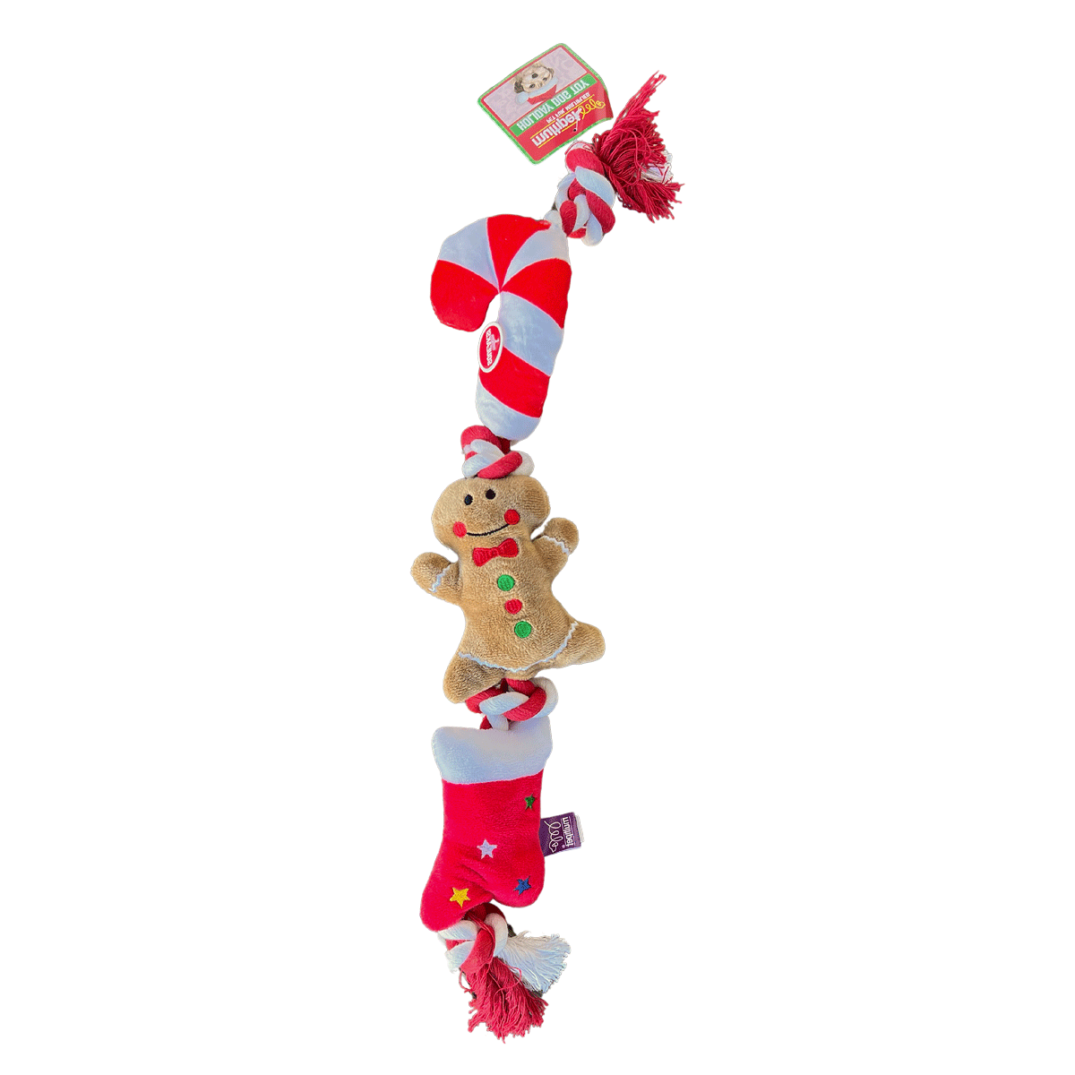 Multipet Holiday Tug Ropes Dog Toy 20