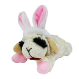 Multipet Lamb Chop Easter Bunny Plush Dog Toy, 6" Small