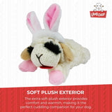 Multipet Lamb Chop Easter Bunny Plush Dog Toy, 6" Small