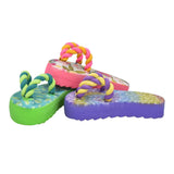 Multipet Margaritaville Flipflop Latex with Rope Dog Toy