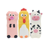Multipet Minipet Look Who's Crunching Animals Dog Toy - 4"