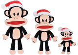 Multipet Holiday Paul Frank Julius With Santa Hat Plush Dog Toy (Multiple sizes available)