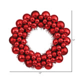 Vickerman Shiny and Matte Ball Wreath