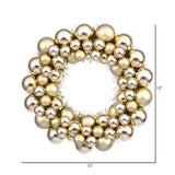 Vickerman Shiny and Matte Ball Wreath