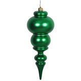 Vickerman 14" Finial Christmas Ornament, Green, Matte