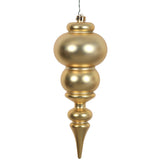 Vickerman 14" Finial Christmas Ornament, Gold, Matte