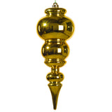 Vickerman 14" Finial Christmas Ornament, Gold, Shiny