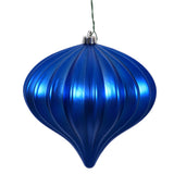 Vickerman 5.7" Onion Christmas Ornament UV, Blue, Matte