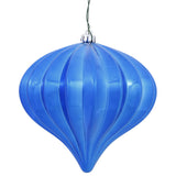 Vickerman 5.7" Onion Christmas Ornament UV, Blue, Shiny