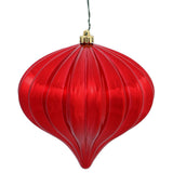 Vickerman 5.7" Onion Christmas Ornament UV, Red, Shiny