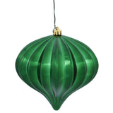 Vickerman 5.7" Onion Christmas Ornament UV, Green, Shiny