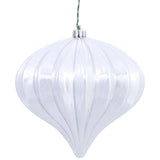 Vickerman 5.7" Onion Christmas Ornament UV, Silver, Shiny