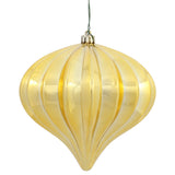 Vickerman 5.7" Onion Christmas Ornament UV, Gold, Shiny