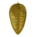 Vickerman Matte Glitter Pinecone Christmas Ornament, 7", Olive
